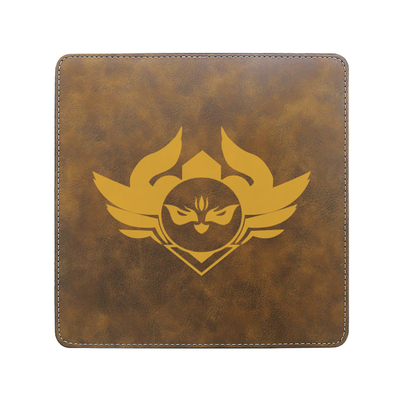 Mouse Pad pătrată din piele din piele cu laser 20*20cm
