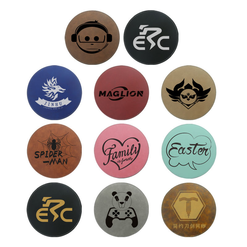 Mouse Pad rotund din piele din piele 20*20cm