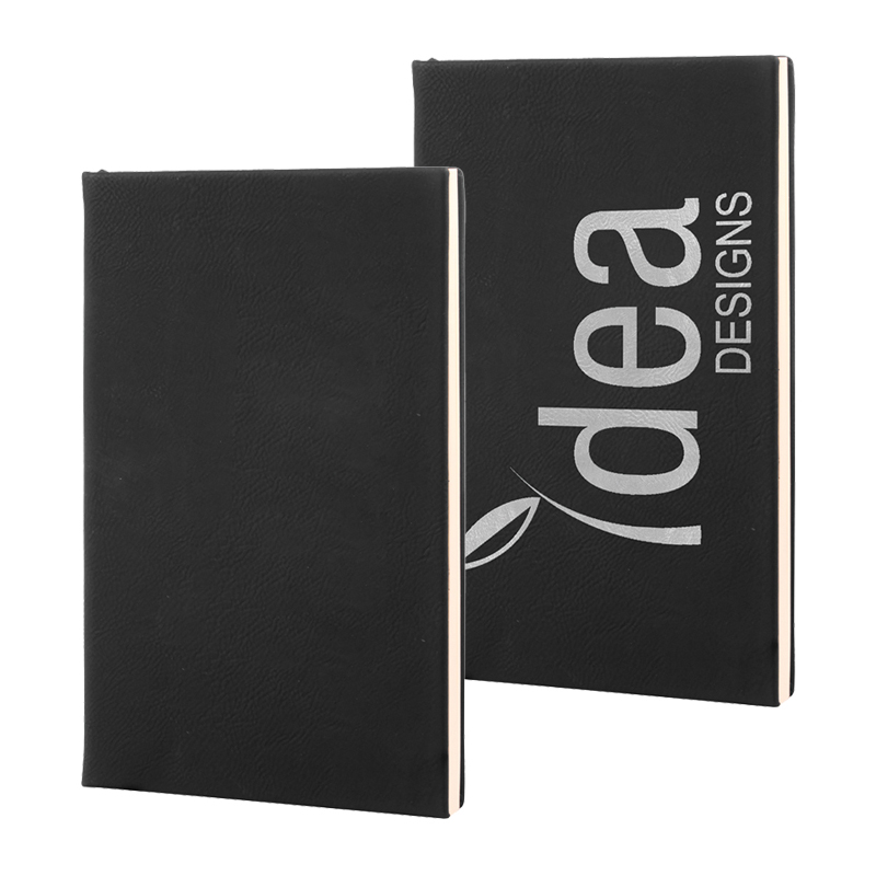 Jurnal din piele de 4 1/7' x 5 1/2'.