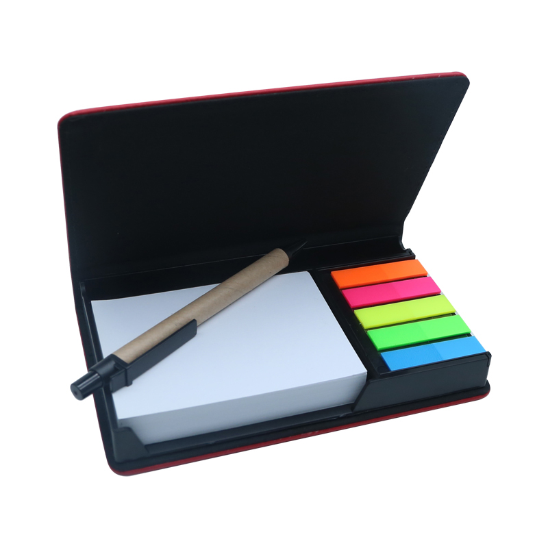 Suport pentru notepad dreptunghiular din piele din piele