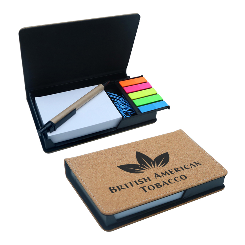 Suport pentru notepad dreptunghiular din piele din piele