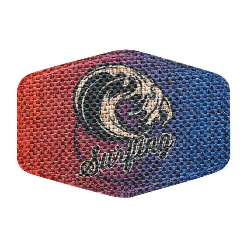 3 1/2' x 2 1/2' Patch Hex sublimabil cu adeziv