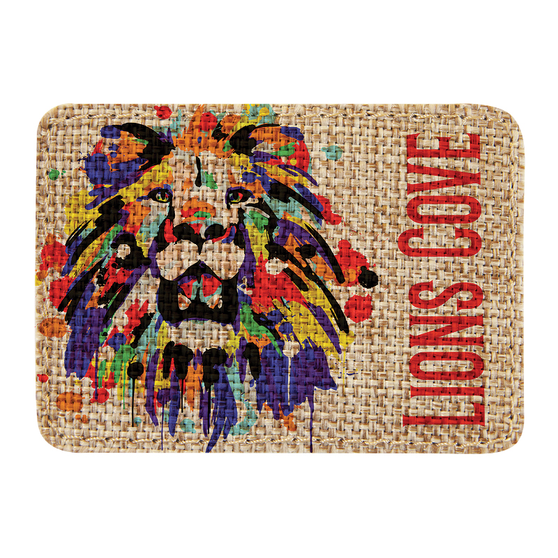 3 1/2' x 2 1/2' Patch sublimabil dreptunghiular cu adeziv