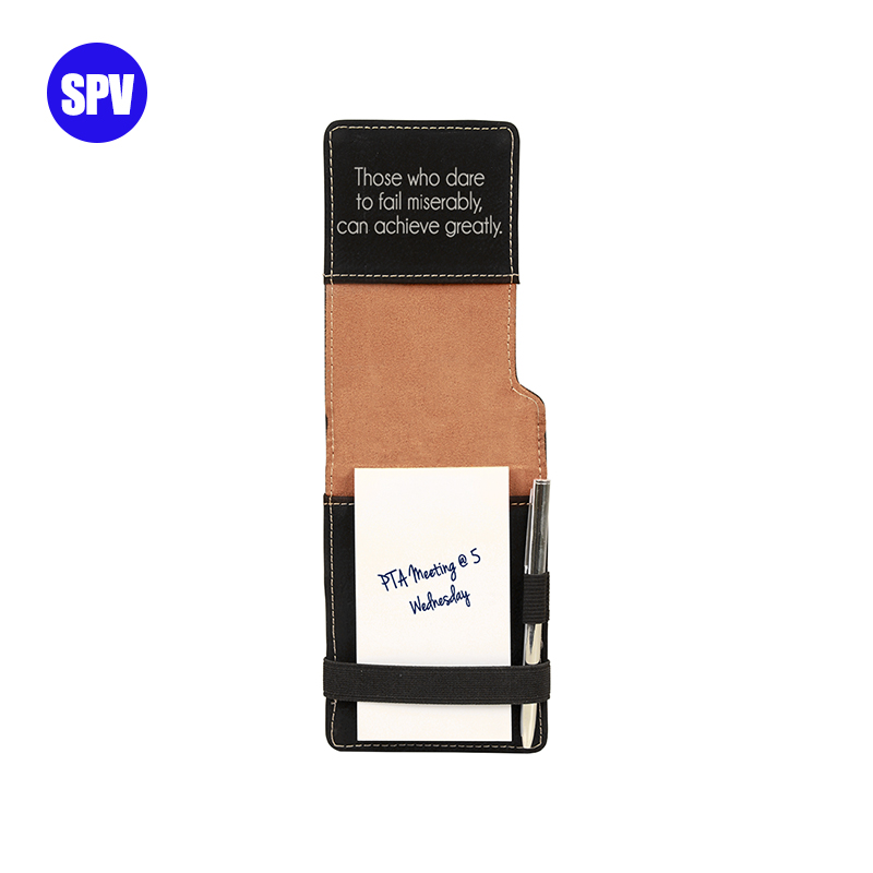 Mini blocnotes din piele cu creion laser