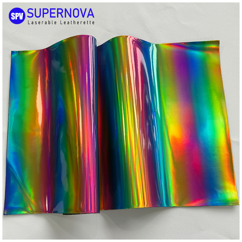 Foaie de piele holografică laser cu adeziv/fără adeziv