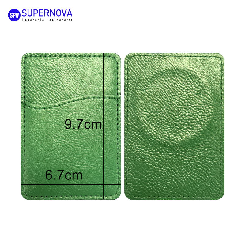 Suport pentru carduri de telefon din piele cu laser cu magnet