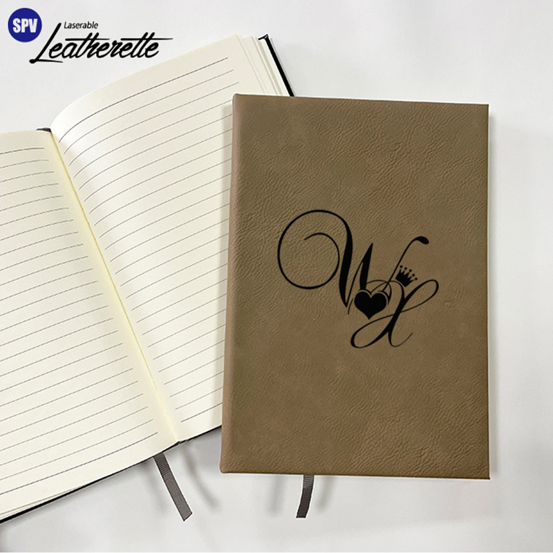 Caiet de schițe din piele cu laser 5 1/4 x 8 1/4