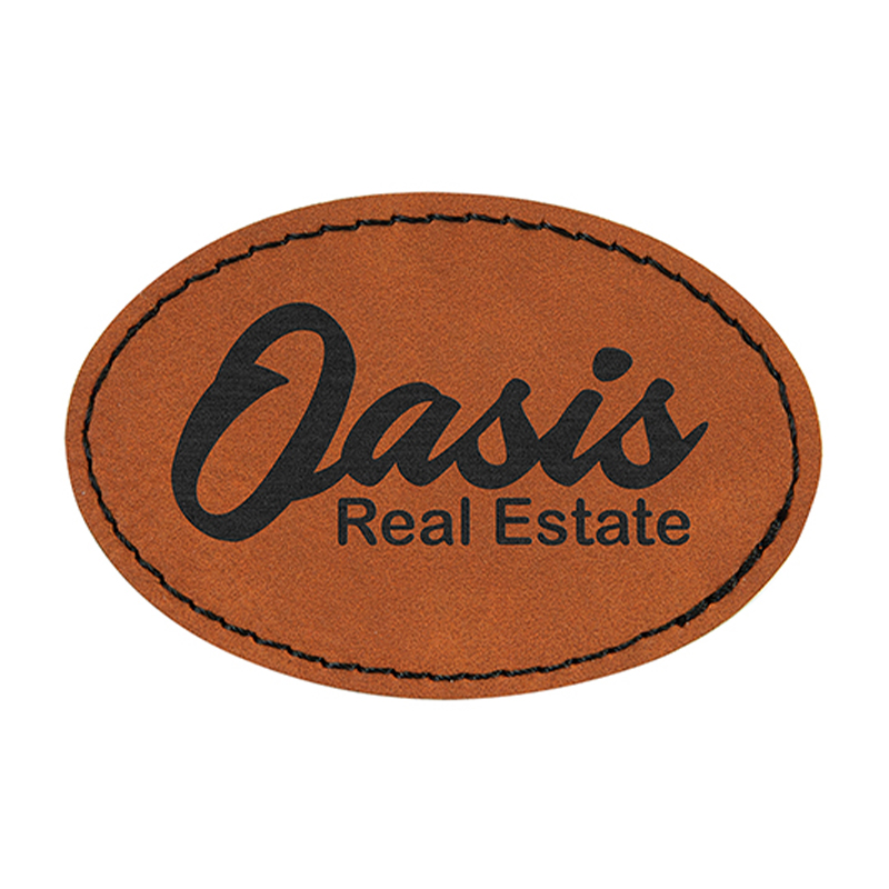 Petice ovale din piele de 3 1/2' x 2 1/2'. Petice ovale din piele de 3 1/2' x 2 1/2'.