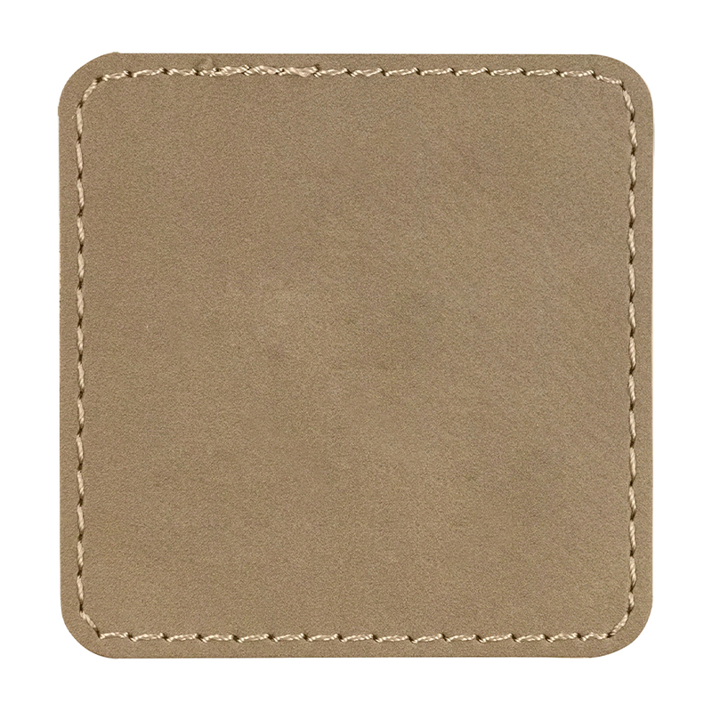 Petice pătrate din piele de 3 1/2' x 2 1/2'.