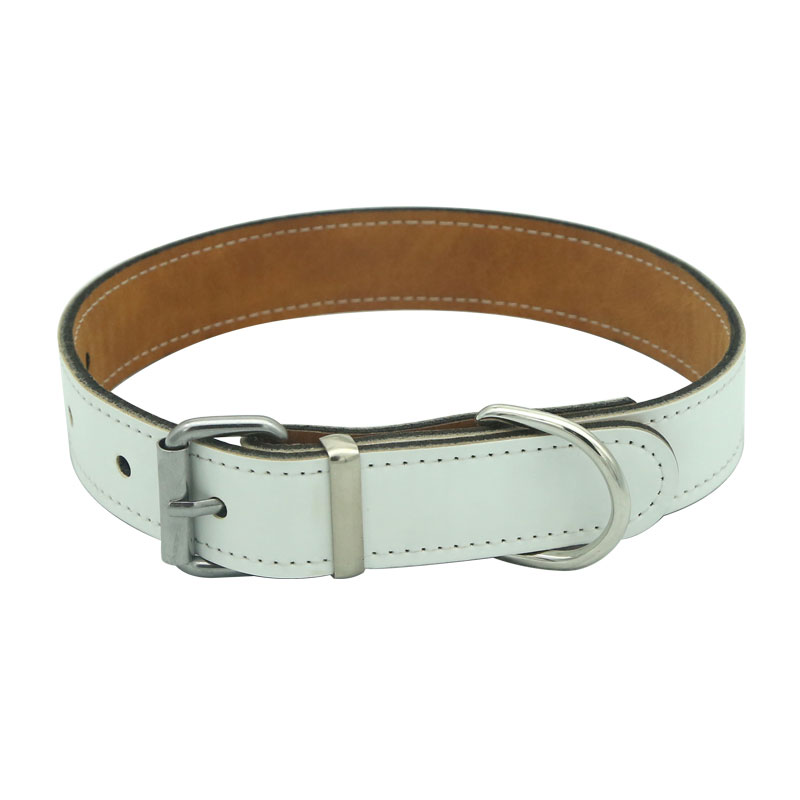 Guler pentru câini din piele din piele pentru sublimare - XL Guler pentru câini din piele din piele pentru sublimare - XL