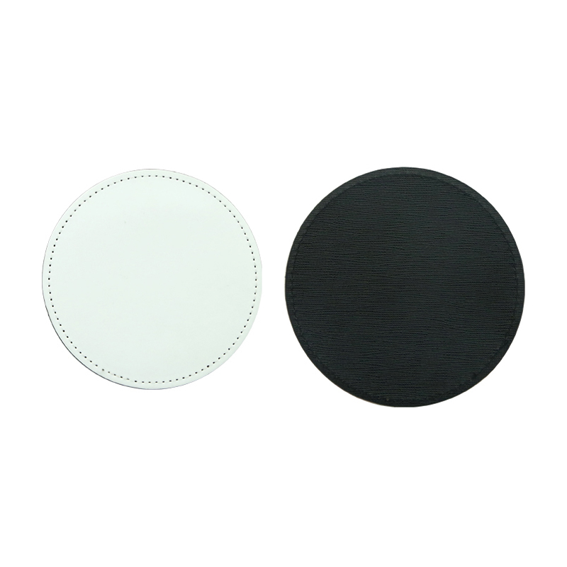 Sublimare cană din piele PU Coaster -Rotund Sublimare cană din piele PU Coaster -Rotund