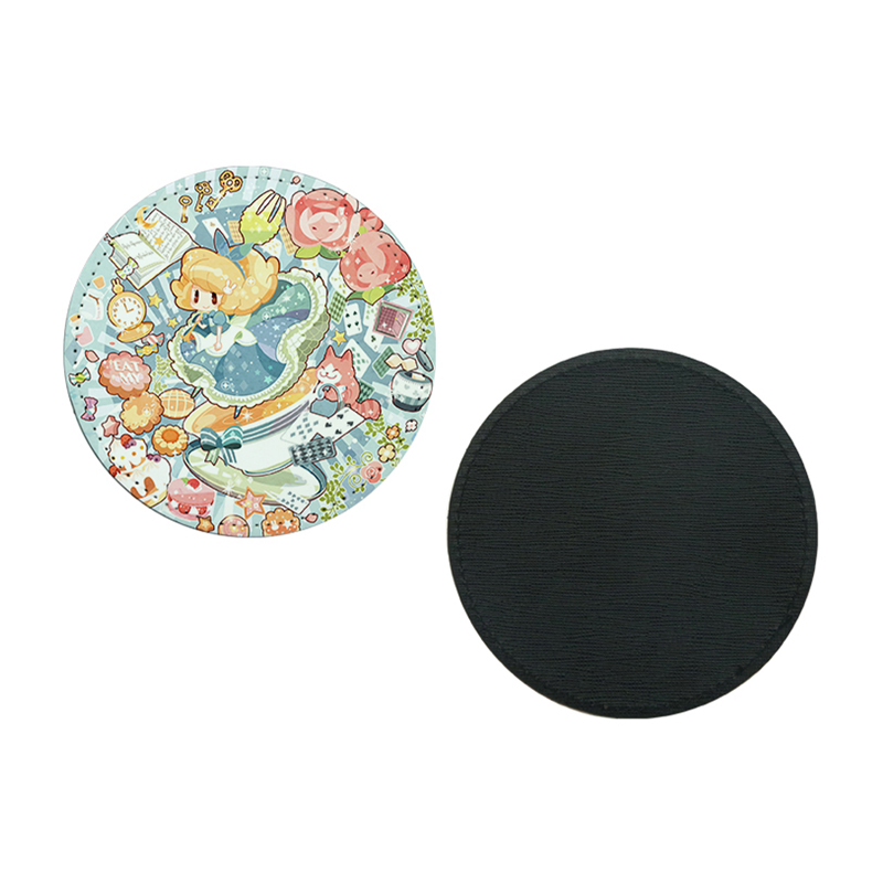 Sublimare cană din piele PU Coaster -Rotund Sublimare cană din piele PU Coaster -Rotund