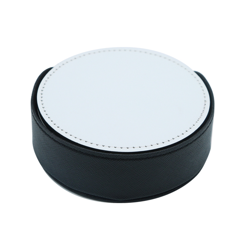 Sublimare cană din piele PU Coaster -Rotund Sublimare cană din piele PU Coaster -Rotund