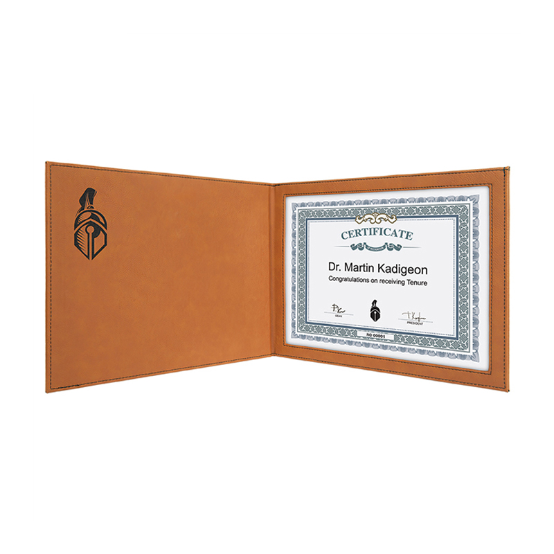 Suporturi pentru certificate din piele cu laser