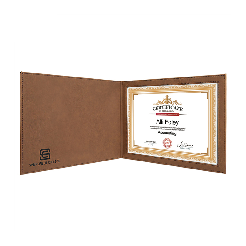 Suporturi pentru certificate din piele cu laser