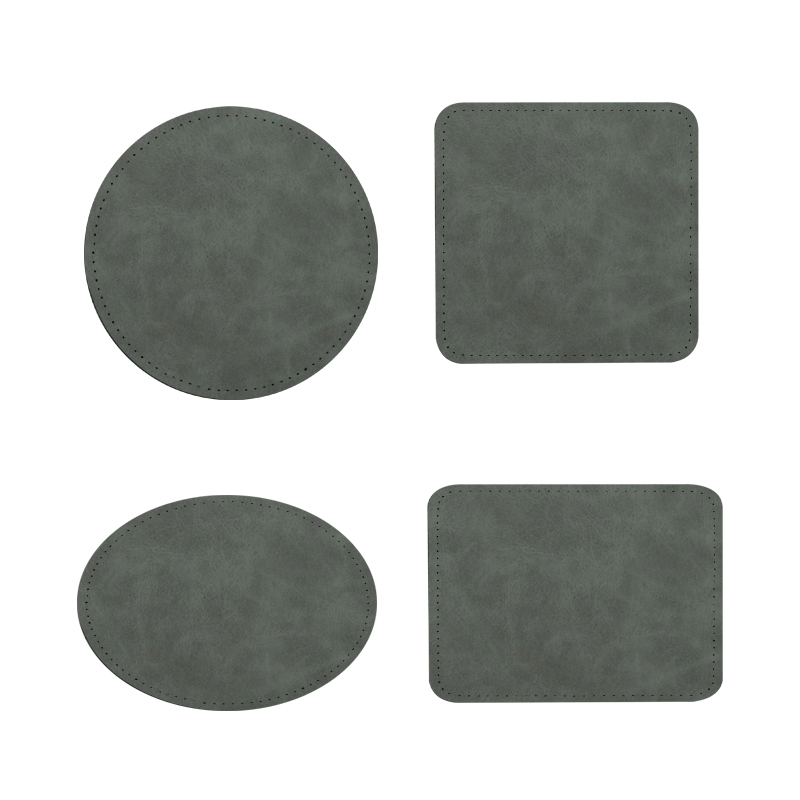 3 1/2' x 2 1/2' dreptunghi sublimare patch-uri din piele cu adeziv