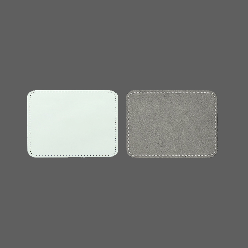 3 1/2' x 2 1/2' dreptunghi sublimare patch-uri din piele cu adeziv