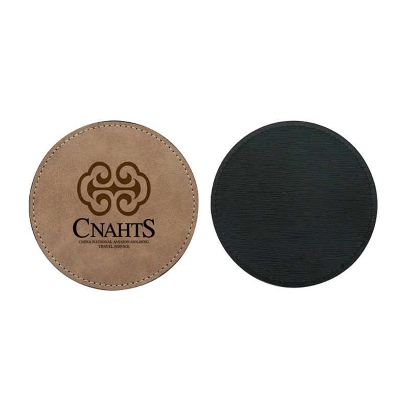 Sublimare cană din piele PU Coaster -Rotund Sublimare cană din piele PU Coaster -Rotund