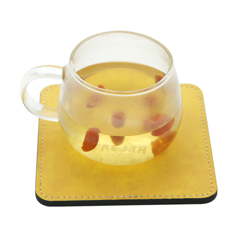 Sublimare cană din piele PU Coaster -Pătrat