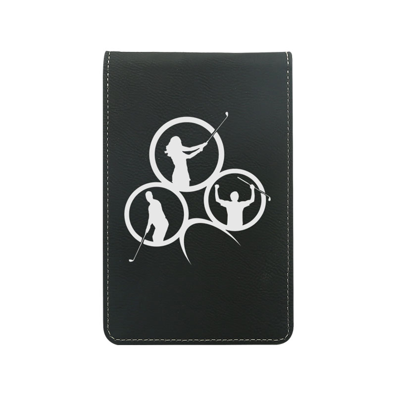 Suport pentru card de punctaj de golf din piele din piele laser Suport pentru card de punctaj de golf din piele din piele laser