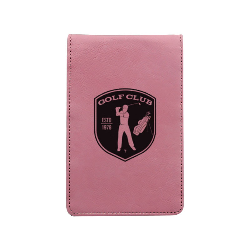 Suport pentru card de punctaj de golf din piele din piele laser Suport pentru card de punctaj de golf din piele din piele laser