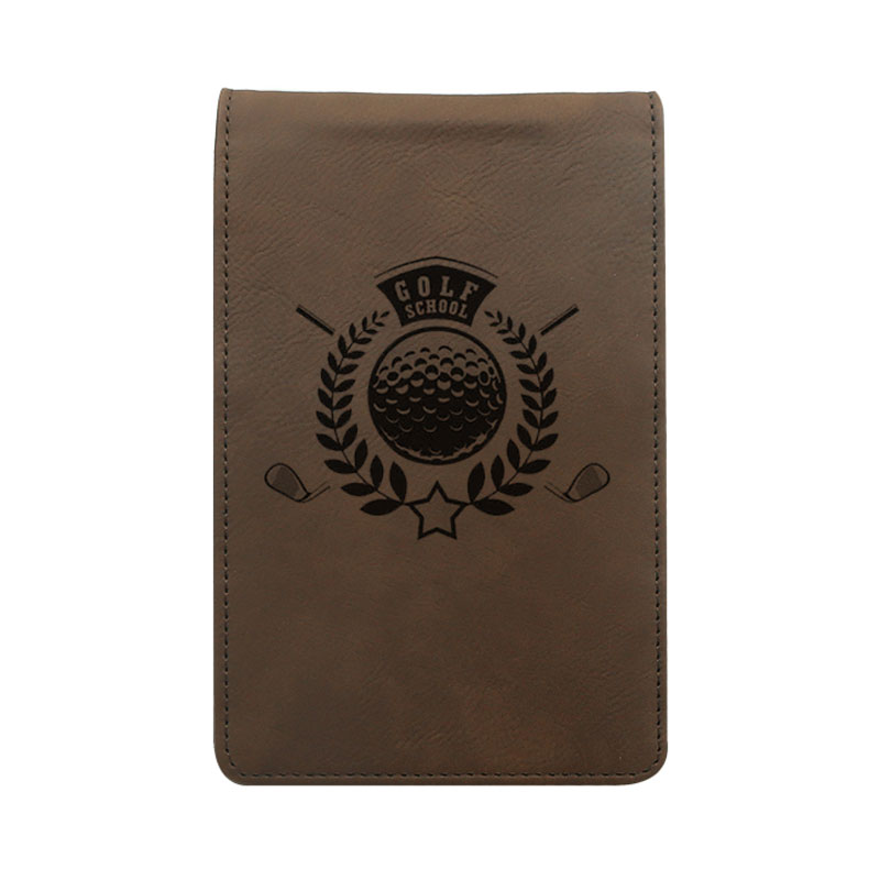 Suport pentru card de punctaj de golf din piele din piele laser Suport pentru card de punctaj de golf din piele din piele laser