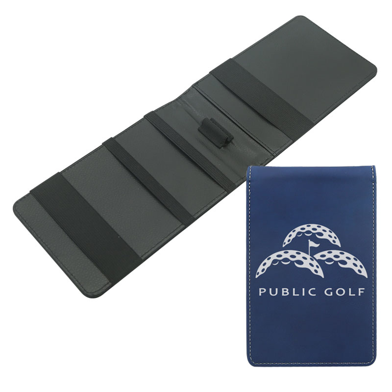 Suport pentru card de punctaj de golf din piele din piele laser Suport pentru card de punctaj de golf din piele din piele laser