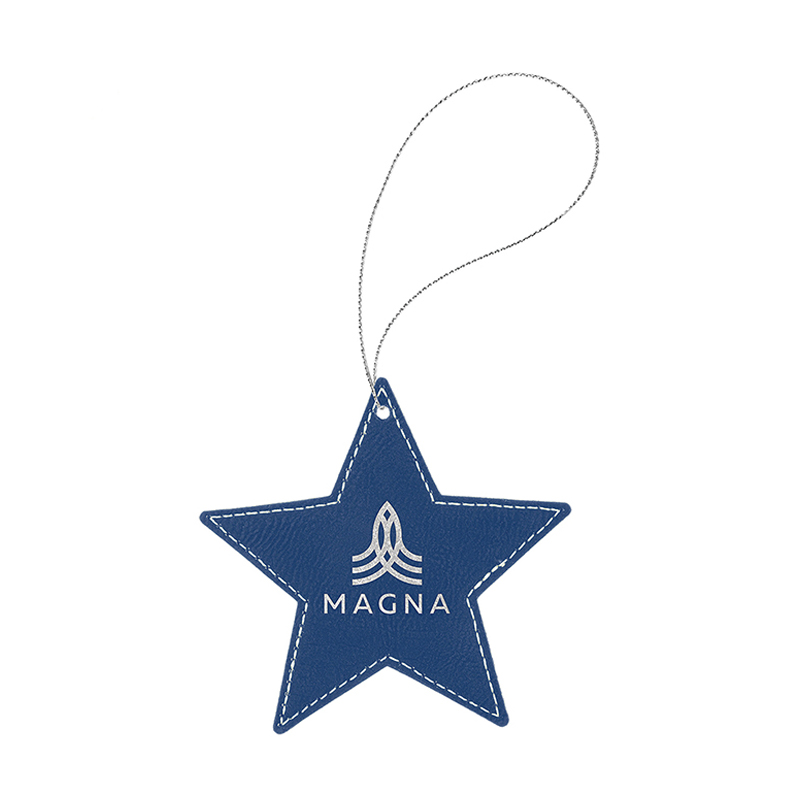 Ornament de stea din piele din piele cu laser Ornament de stea din piele din piele cu laser