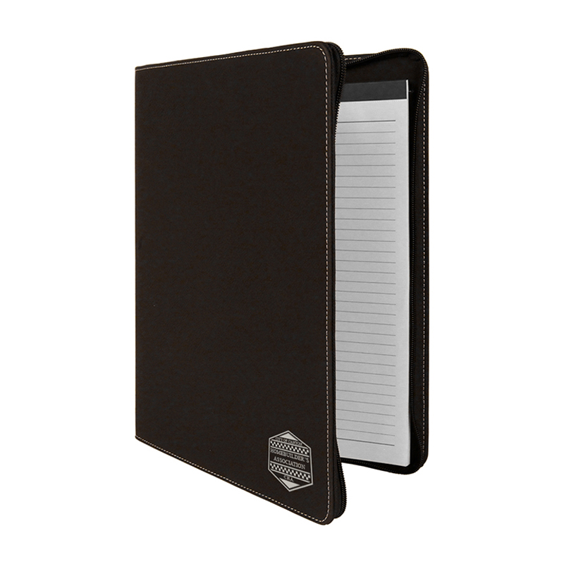 Portofoliu din piele 9 1/2' × 12' cu fermoar