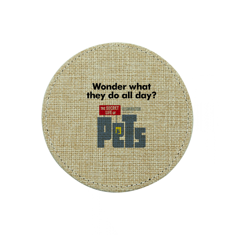 Sublimare Iuta Coaster-Round