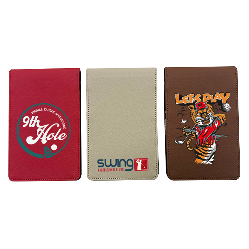 Suport pentru carte de punctaj de golf din piele din piele pentru sublimare