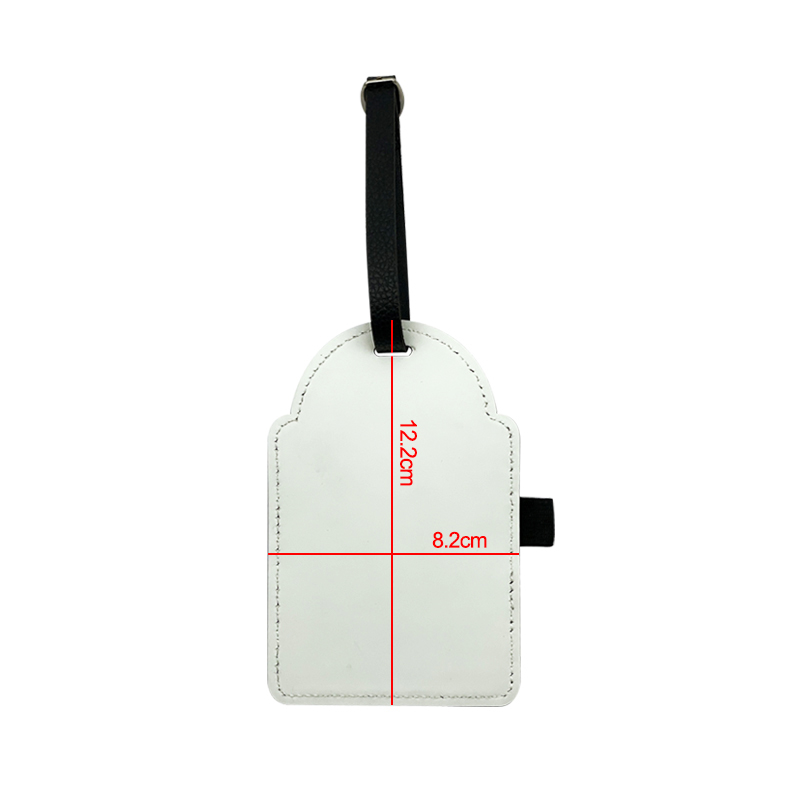 Etichetă pentru sac de golf din piele din piele sublimată cu 3 teuri din lemn