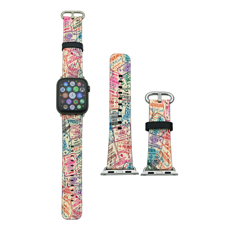 Curele Apple Watch din piele PU pentru sublimare pentru seria 1/2/3-38mm