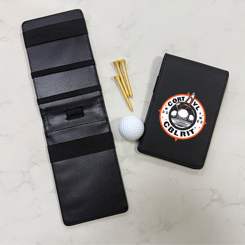 Suport pentru carte de punctaj de golf din piele din piele pentru sublimare