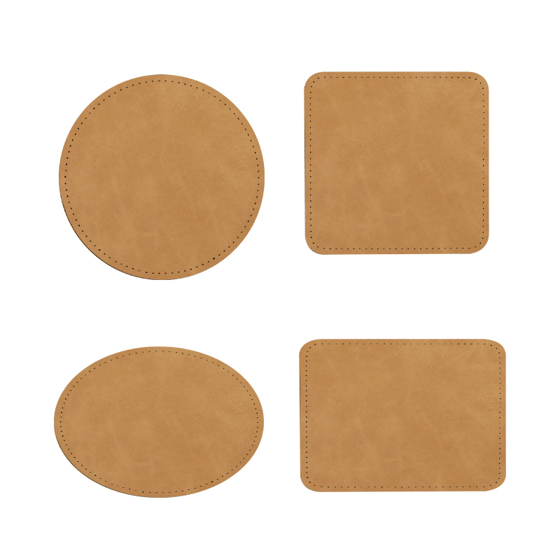 Patch-uri din piele de sublimare de 3' x 3' cu adeziv Patch-uri din piele de sublimare de 3' x 3' cu adeziv
