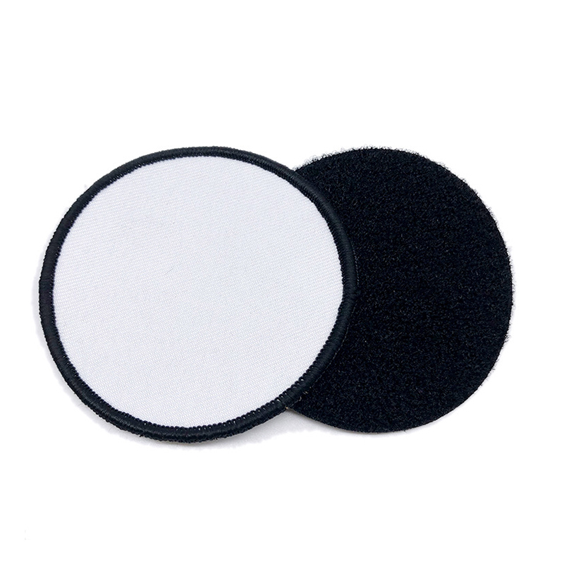 Patch-uri rotunde din piele de sublimare de 2 1/2' cu adeziv