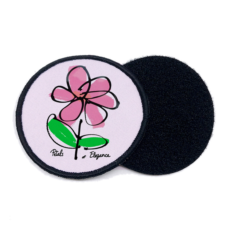 Patch-uri rotunde din piele de sublimare de 2 1/2' cu adeziv