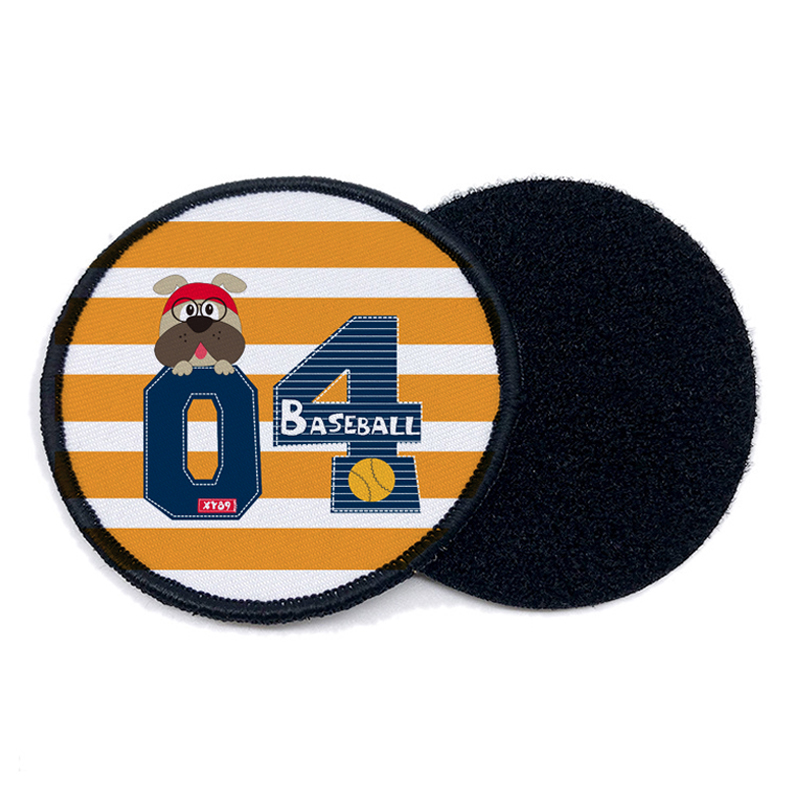 Patch-uri rotunde din piele de sublimare de 2 1/2' cu adeziv