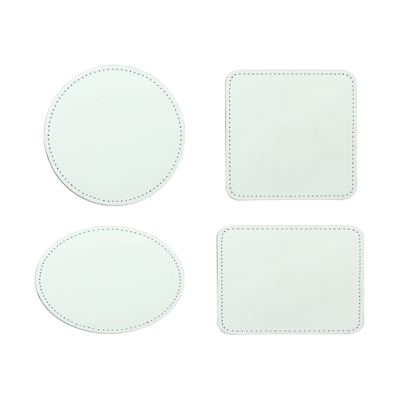Patch-uri rotunde din piele de sublimare de 2 1/2' cu adeziv