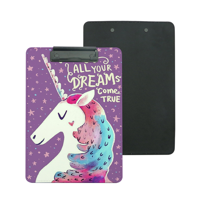 Clipboard sublimare din piele PU cu clip metalic - A5 Clipboard sublimare din piele PU cu clip metalic - A5
