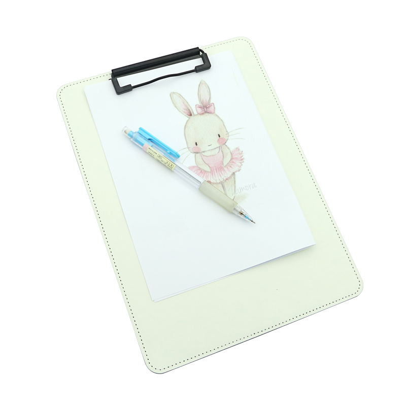 Clipboard sublimare din piele PU cu clip metalic - A4 Clipboard sublimare din piele PU cu clip metalic - A4