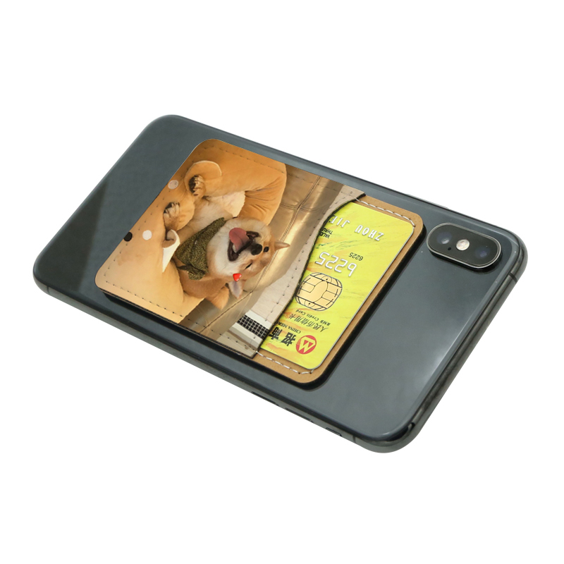 Suport pentru card de telefon din piele din piele sublimată