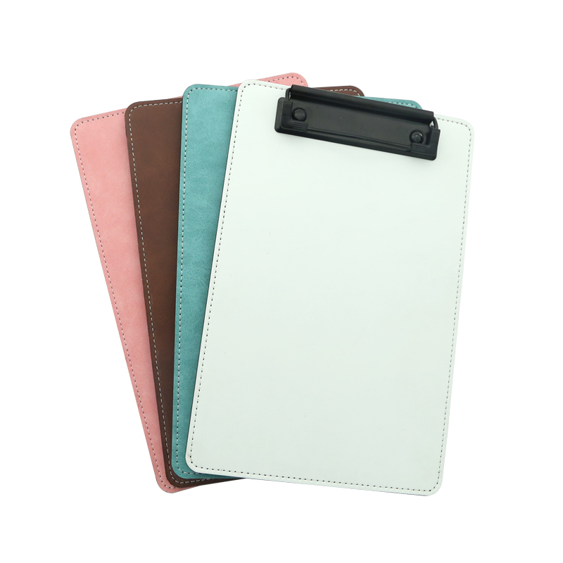 Clipboard sublimare din piele PU cu clip metalic - A5 Clipboard sublimare din piele PU cu clip metalic - A5