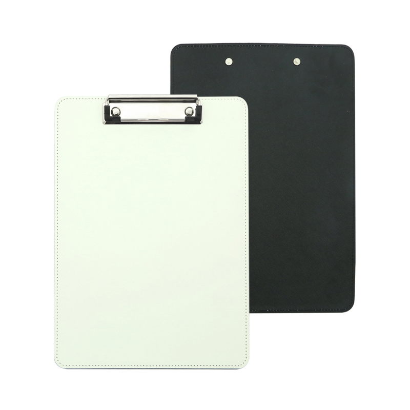 Clipboard sublimare din piele PU cu clip metalic - A4 Clipboard sublimare din piele PU cu clip metalic - A4