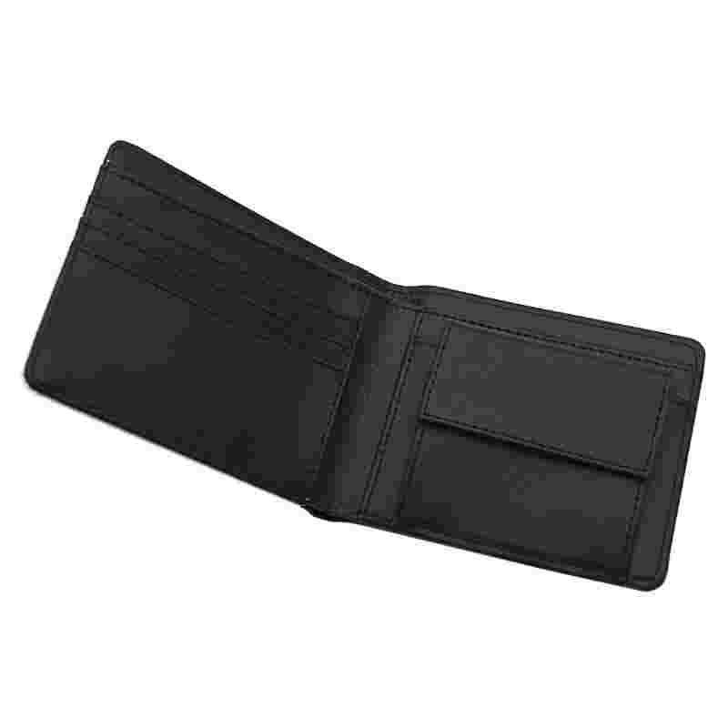 Portofel dublu din piele sublimată pentru bărbați cu buzunar pentru monede Portofel dublu din piele sublimată pentru bărbați cu buzunar pentru monede