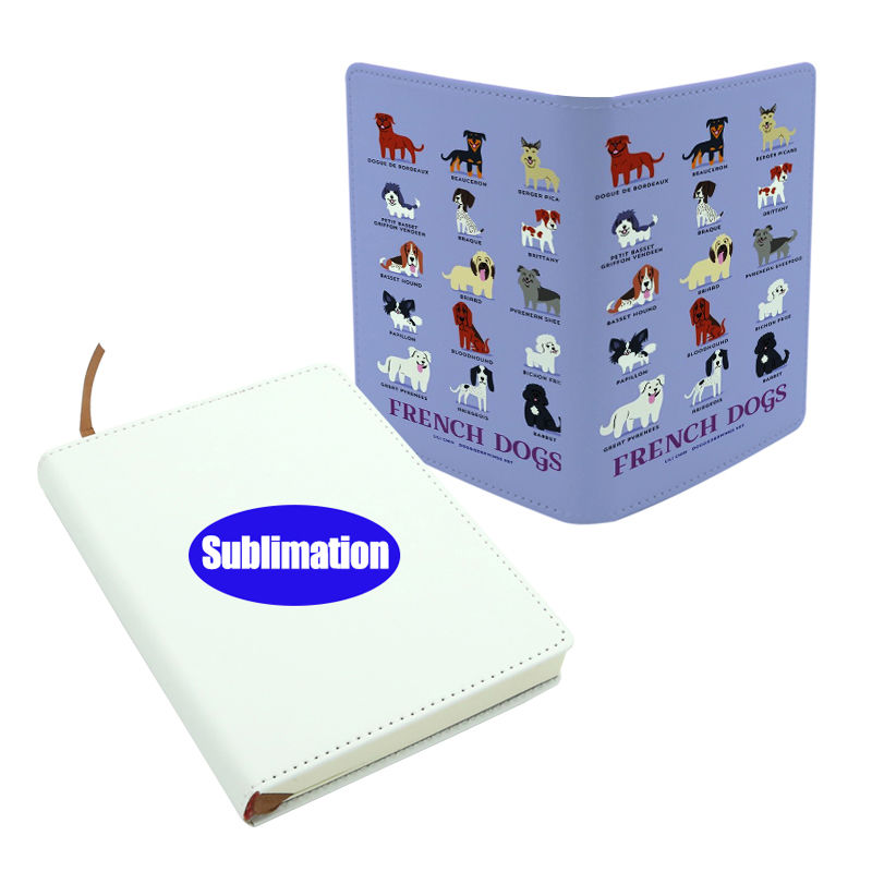 Caiet din piele PU cu sublimare - Dimensiune A4
