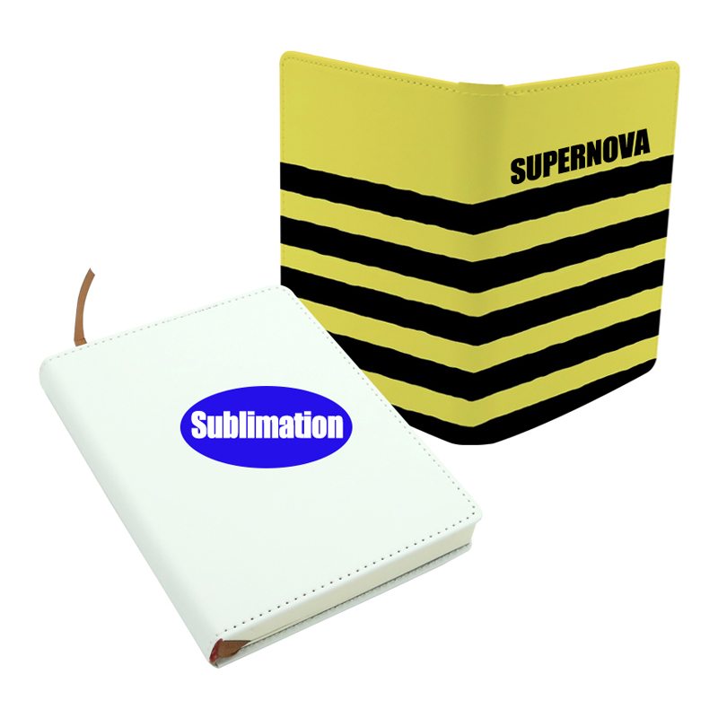 Caiet din piele PU cu sublimare - Dimensiune A6